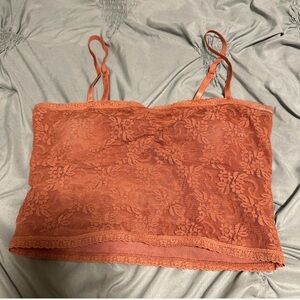 Forever 21 Salmon Pink Lace Camisole
